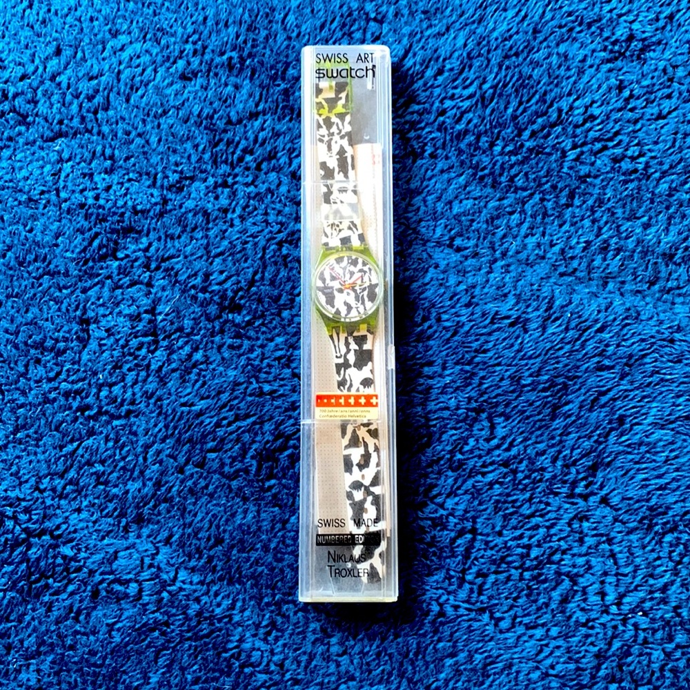 Vintage 1991 Niklaus Troxler Numbered edition Swatch Watch